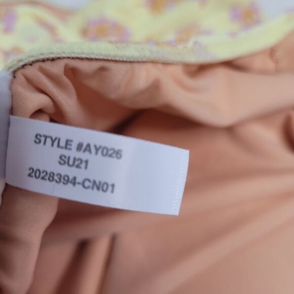 NWT J CREW x SZ Blockprints swimsuit yellow‎ one piece bathing suit 14 - Picture 7 of 11